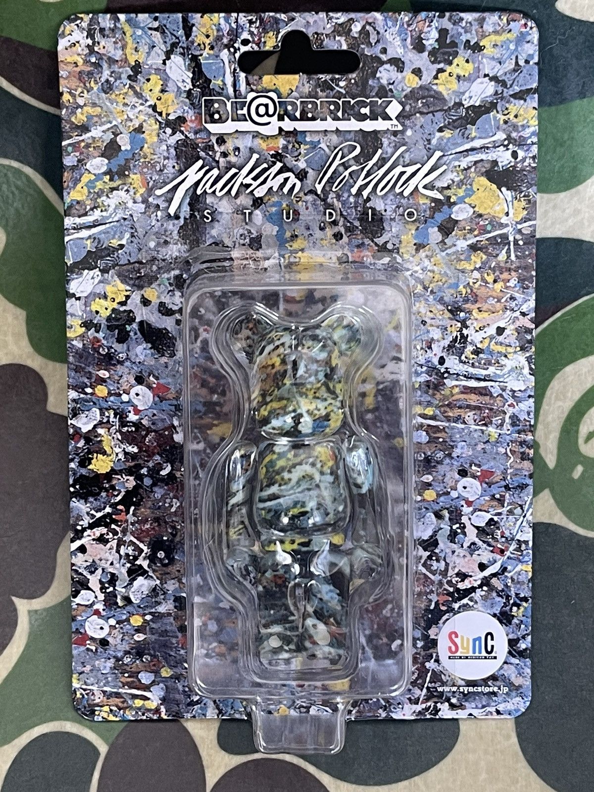 Medicom 100% Be@rbrick Jackson Pollock Studio 2016 Bearbrick