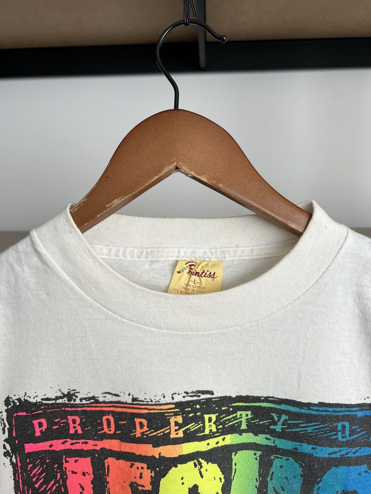 Vintage Vintage 90s Property of Jesus Christ White T-shirt Size US L / EU 52-54 / 3 - 10 Thumbnail