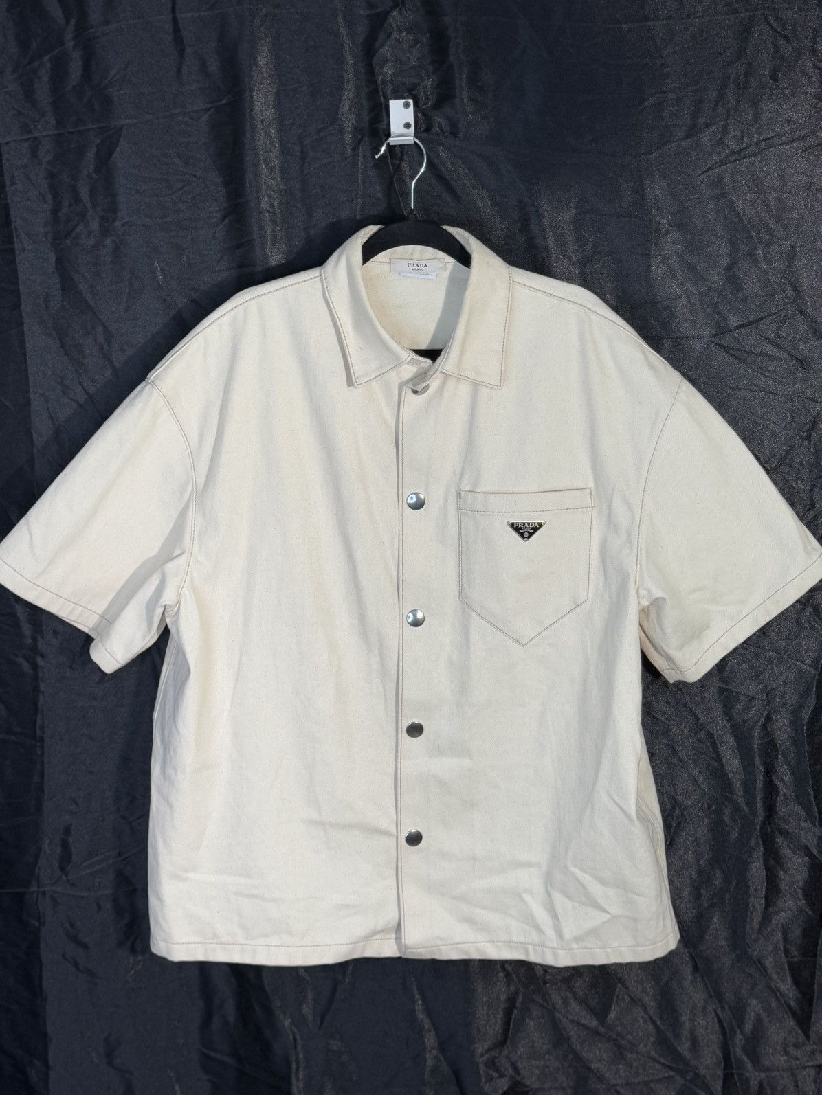Prada Prada bull denim short sleeve shirt Size US XL / EU 56 / 4 - 1 Thumbnail