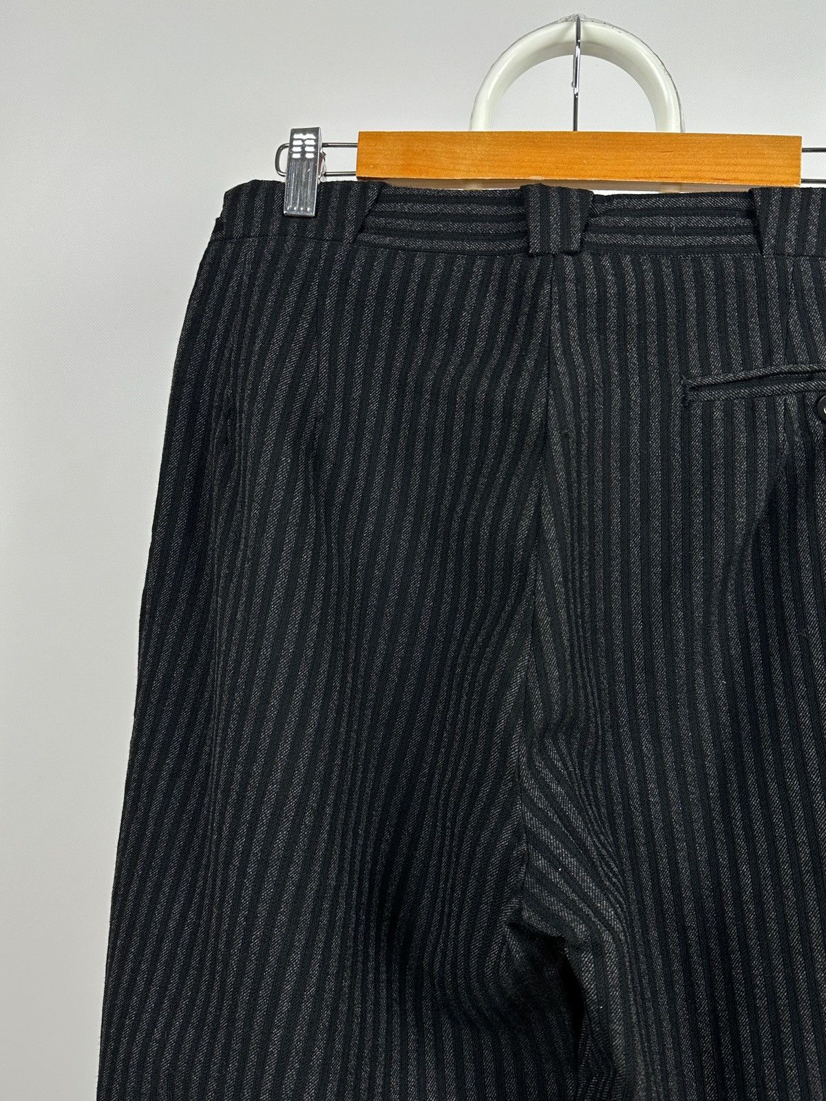 Vintage 1930-50s Antique European Work High Waist Wool Trousers Size US 30 / EU 46 - 12 Thumbnail