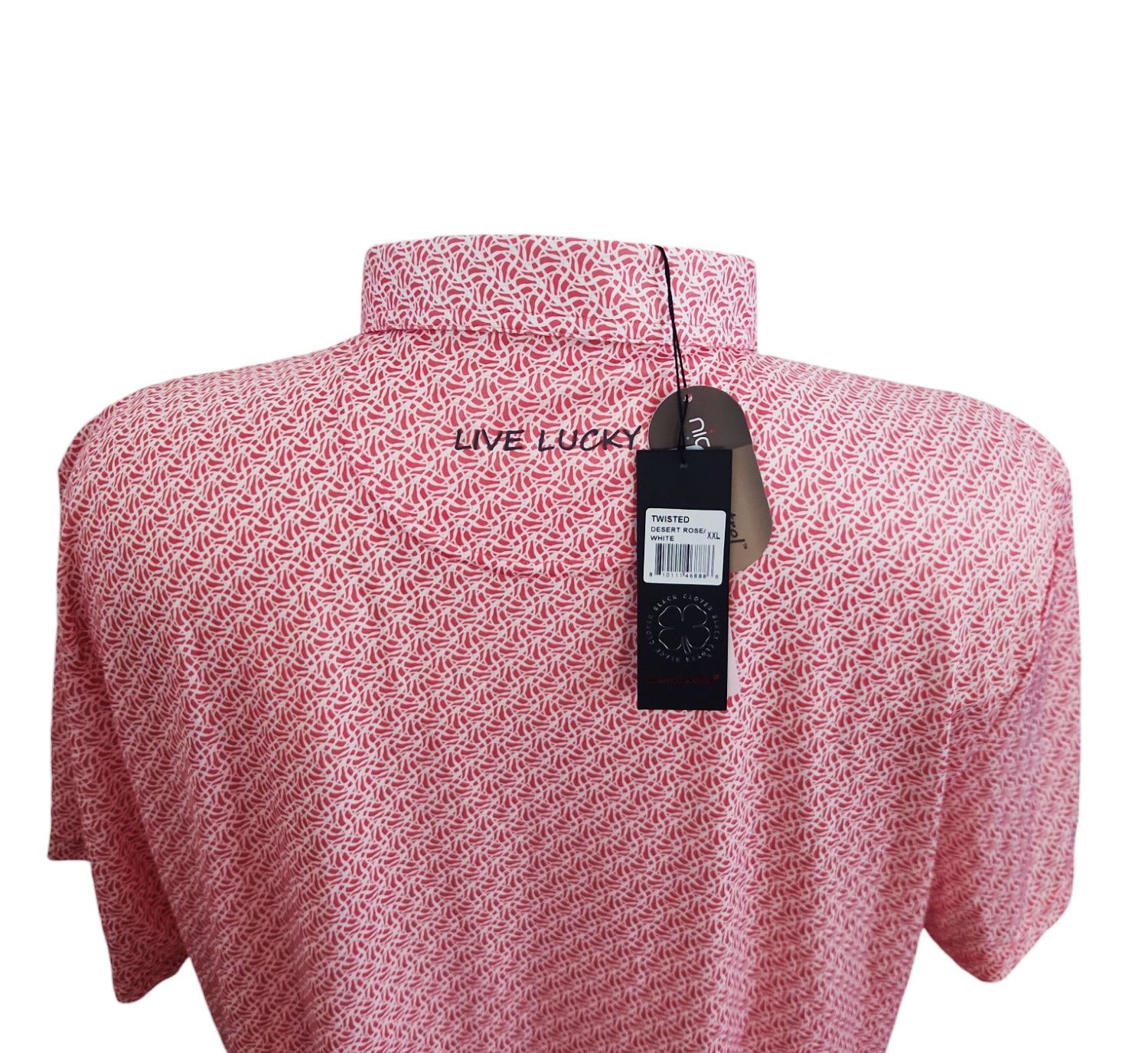 Other Black Clover Twisted Golf Polo Desert Rose White size XXL Size US XXL / EU 58 / 5 - 5 Thumbnail