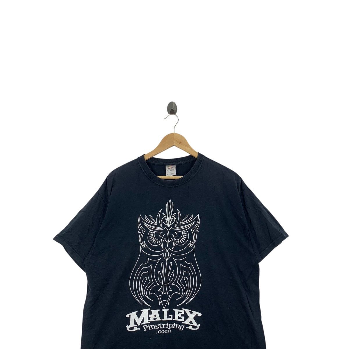 Vintage Vintage MALEX PINSTRIPING Owl Graphic Tee Shirt Top Size US XL / EU 56 / 4 - 2 Thumbnail
