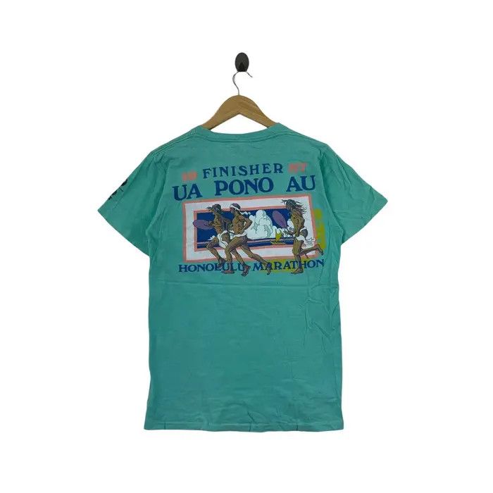 Vintage Vintage 1987 HONOLULU MARATHON FINISHER At&T Tee Shirt Size US M / EU 48-50 / 2 - 3 Thumbnail