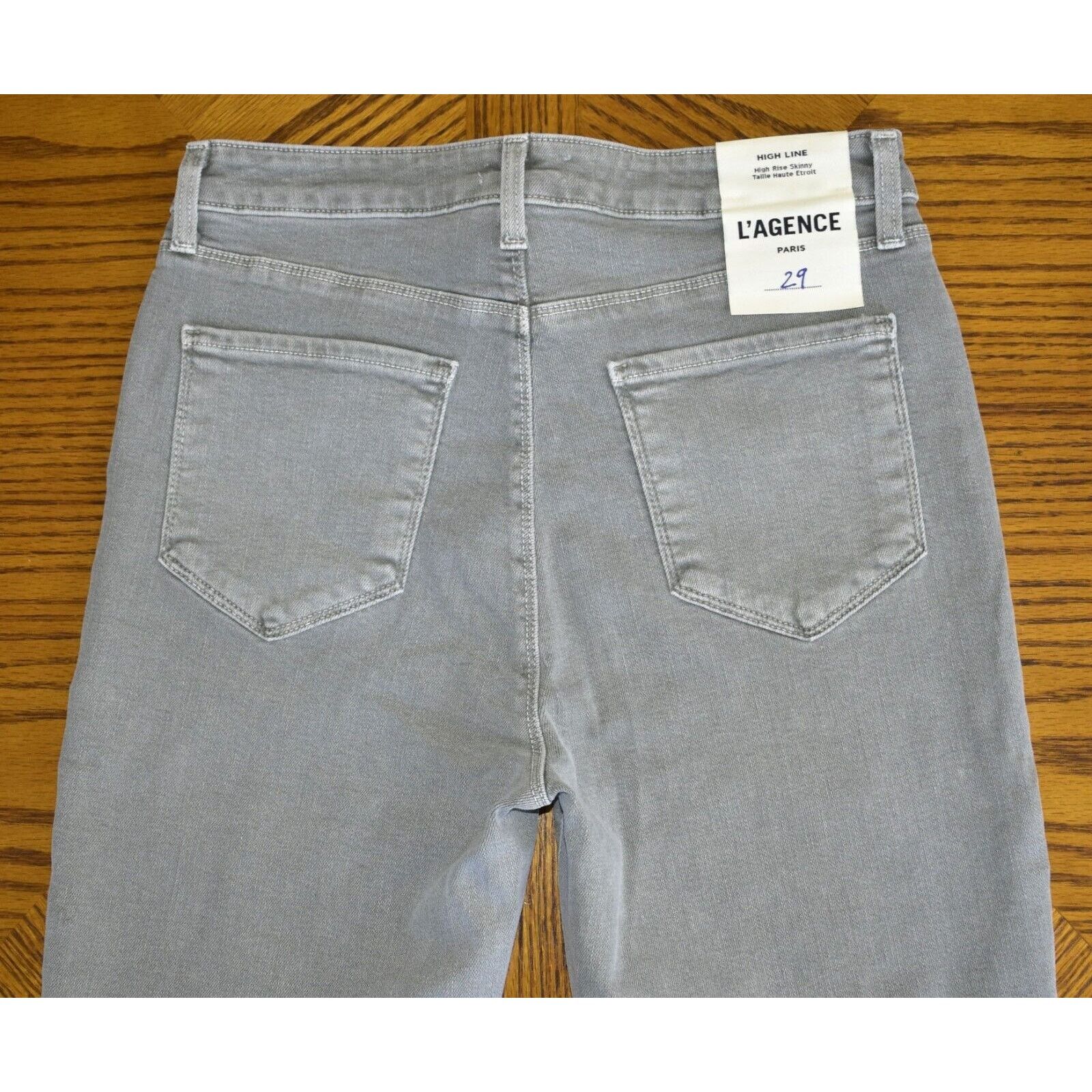 L'AGENCE B0 NEW L'AGENCE Gray High Rise Skinny Jeans Size 29 Size 29" - 4 Thumbnail