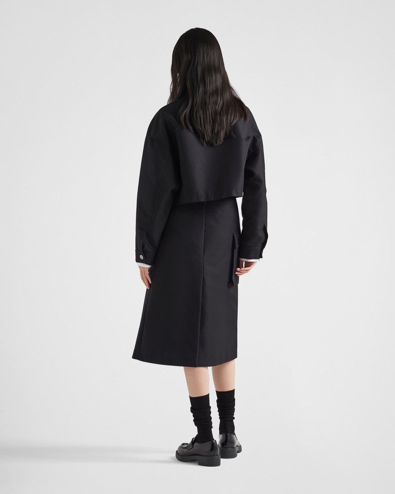 Prada o1B3y1r0426 Technical Canvas Skirt in Black Size 26" / US 2 / IT 38 - 5 Thumbnail