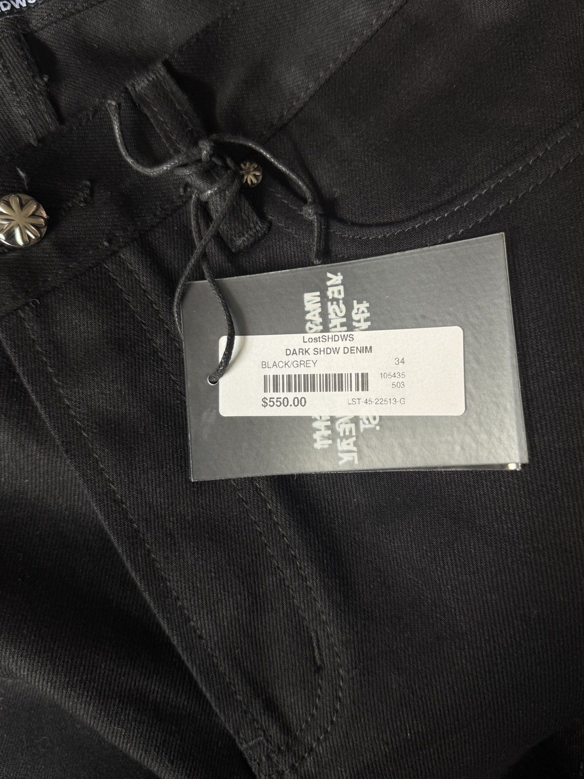 LOSTSHDWS Lost SHDWS Denim Black/Grey Size US 34 / EU 50 - 8 Thumbnail