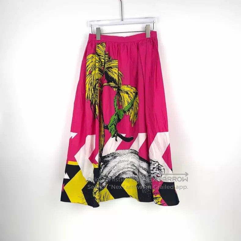 Dior Dior Rose-red holiday-style skirt Size 42" / US 20 - 4 Thumbnail