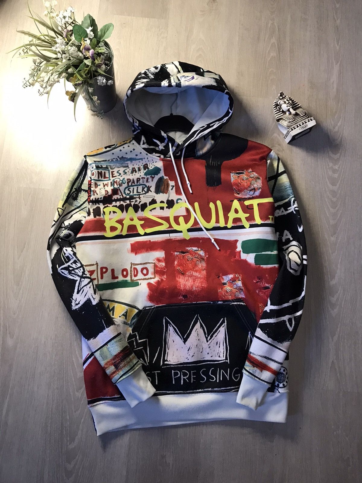 image of Jean Michel Basquiat x Members Only Jean-Michel Basquaiat & Members Only Very Hoodie (Size Small)