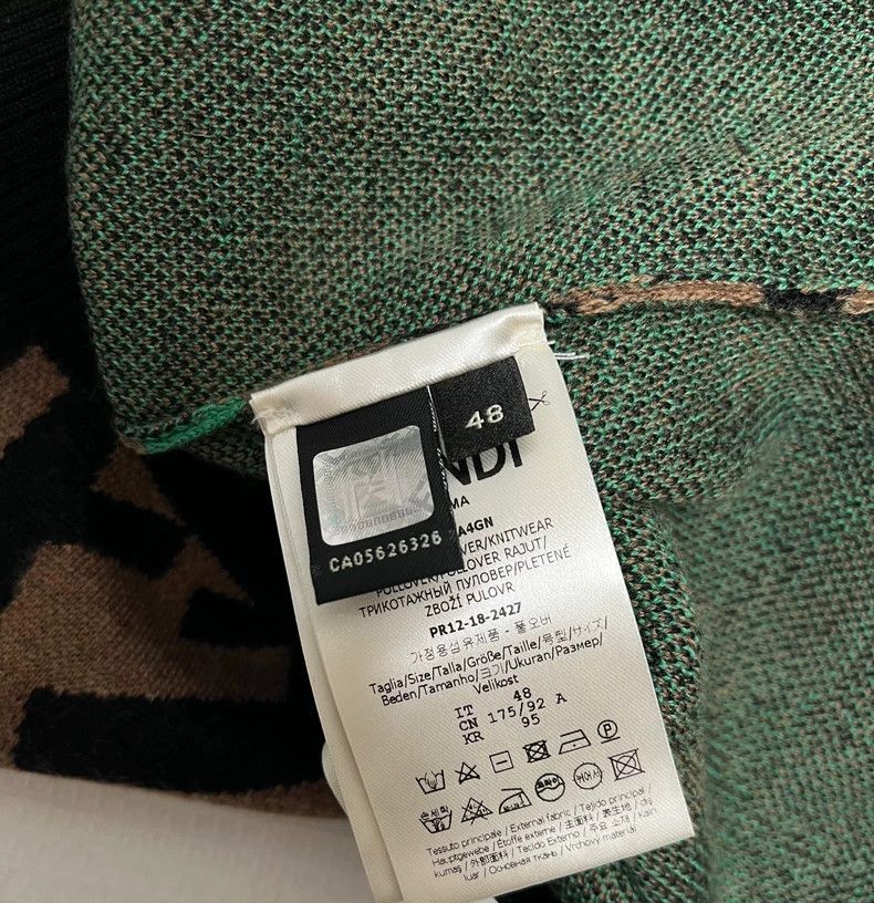 Fendi Fendi Patterned Sweater Size 48 New Size US L / EU 52-54 / 3 - 4 Thumbnail