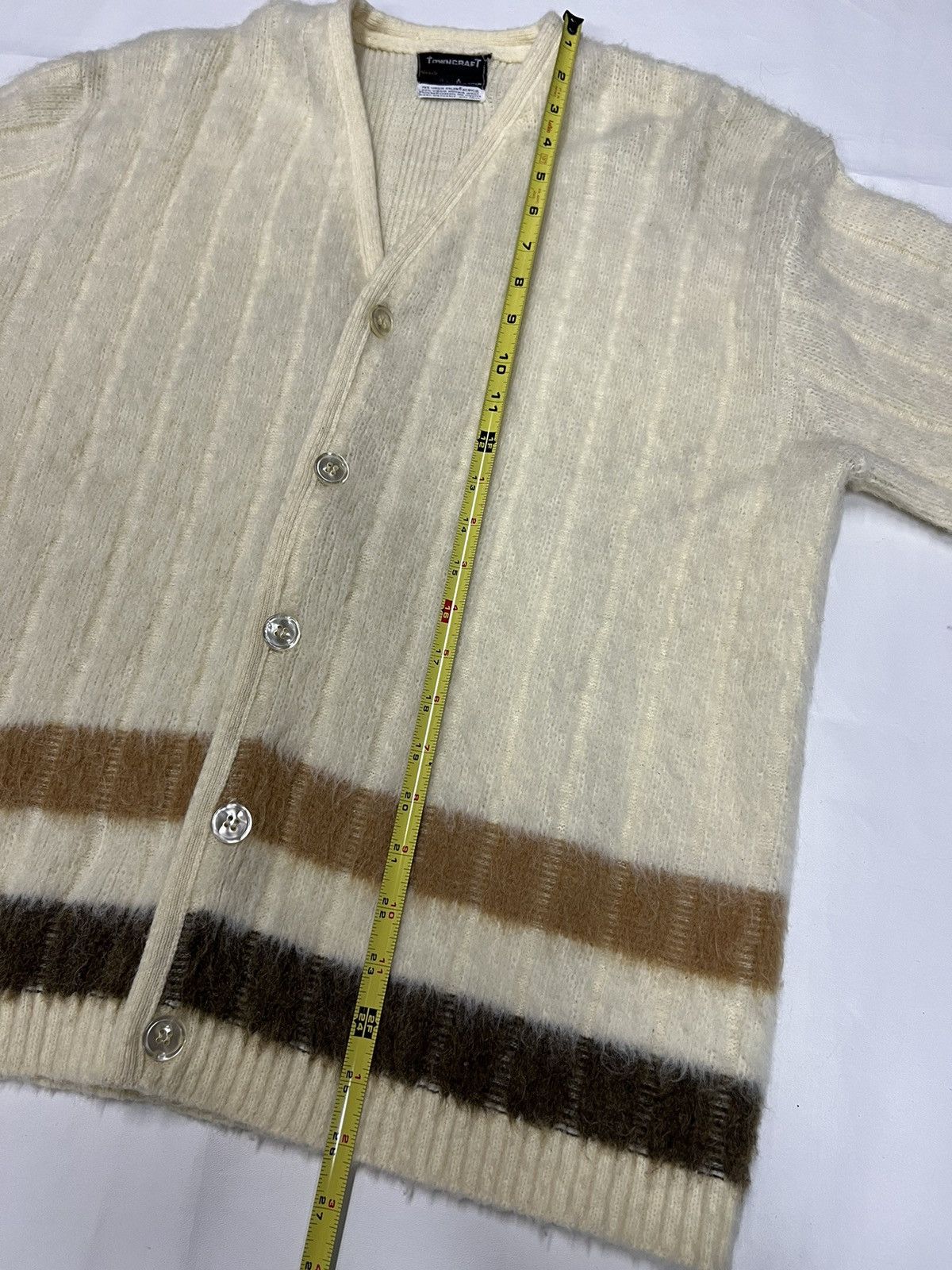 Towncraft Vintage Towncraft Shaggy Mohair Cardigan Size US L / EU 52-54 / 3 - 4 Thumbnail