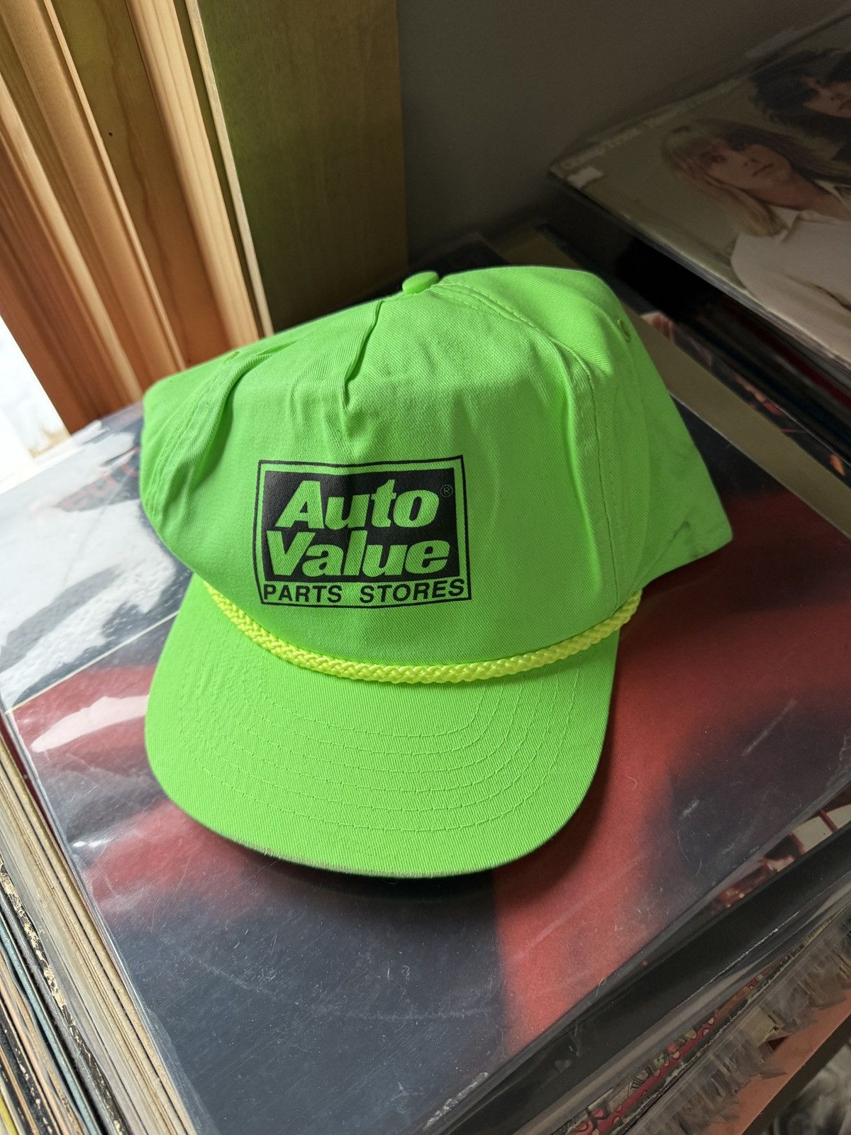 Vintage Vintage Auto Value Parts Store Neon Strapback Hat Size ONE SIZE - 3 Thumbnail
