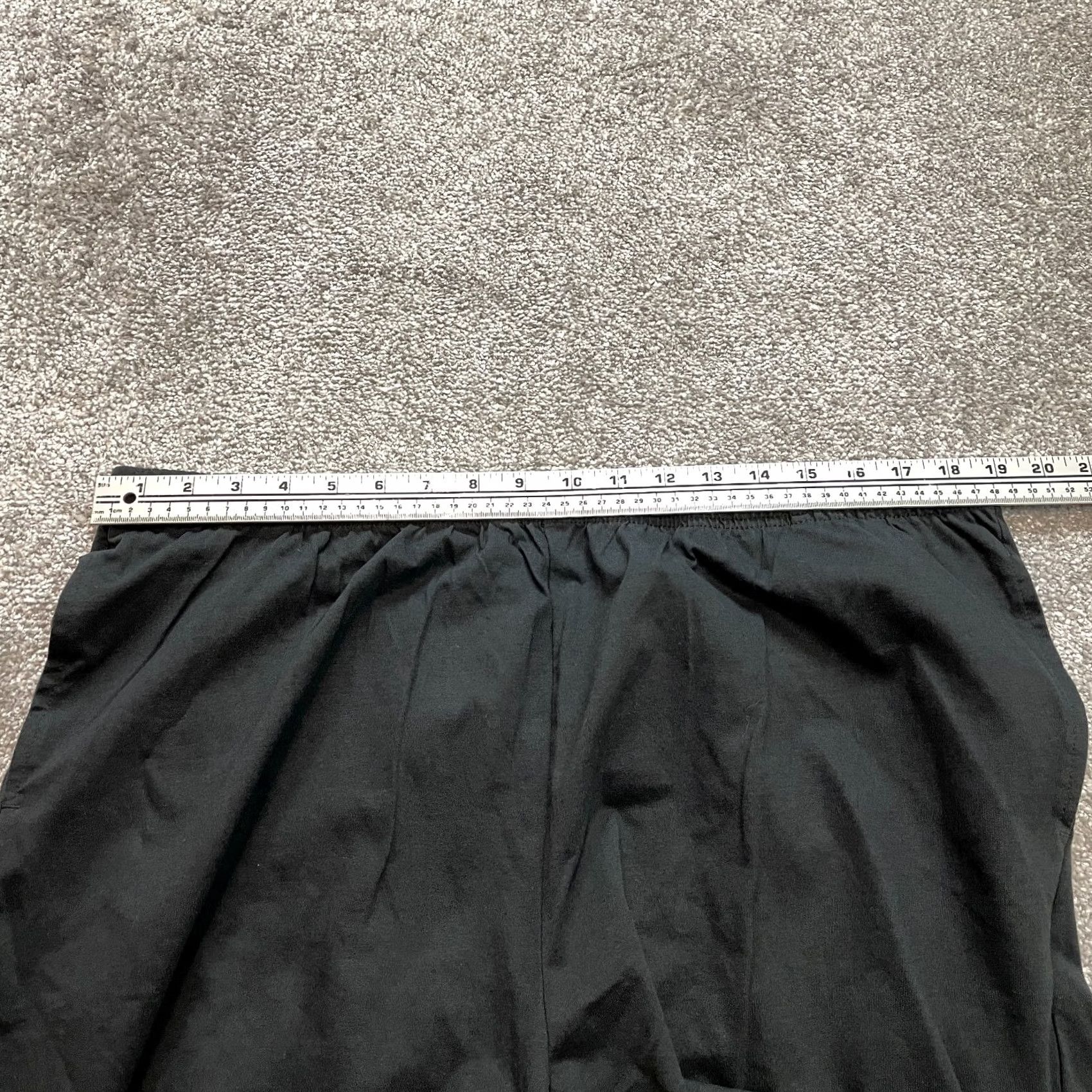 Blair Blair Sweatshorts Womens 2XL Black Elastic Waist Rolled Soft Casual Stretch 8" Size 26" / US 2 / IT 38 - 6 Thumbnail