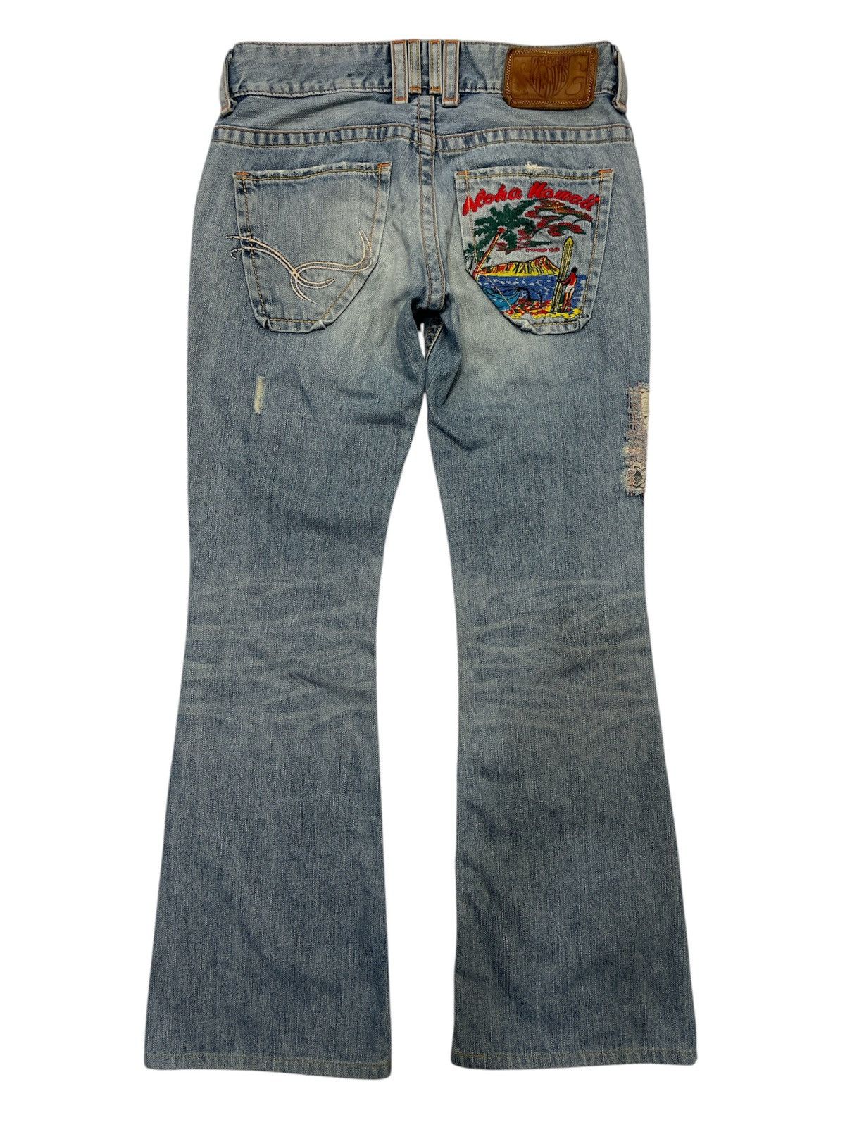 If Six Was Nine Flared Japanese Brand Jeans Size US 29 - 3 Thumbnail