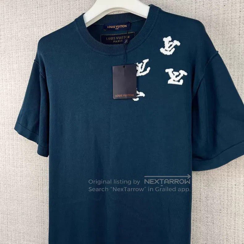 Louis Vuitton Louis Vuitton FW22 Piper logo graphic knit crew neck short Size US M / EU 48-50 / 2 - 3 Thumbnail