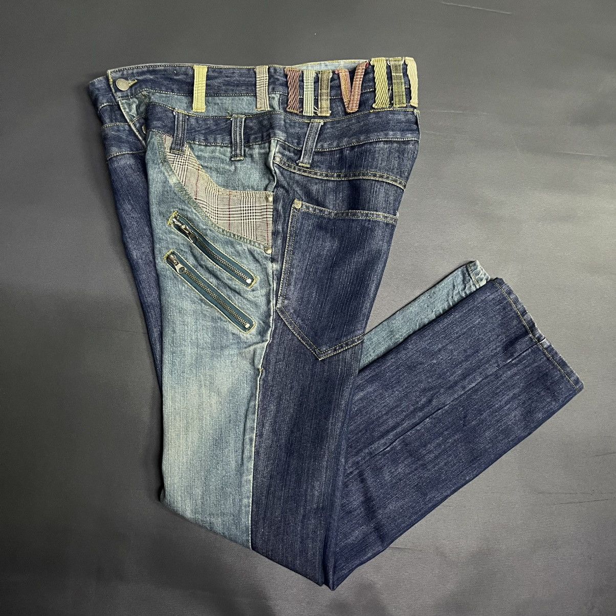 If Six Was Nine × Japanese Brand × Le Grande Bleu (L.G.B.) MANYDOPE IN HEAVEN BLINDEGE DESIGNER JEANS Size US 32 / EU 48 - 1 Thumbnail