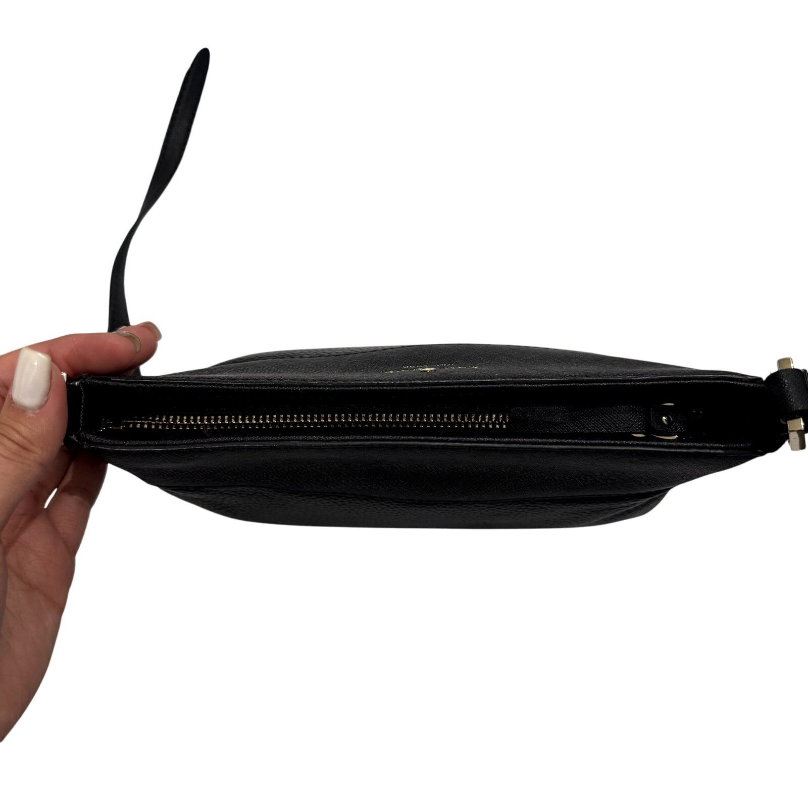Kate Spade Kate Spade Leather Contrast Crossbody Purse in Black Size ONE SIZE - 7 Thumbnail