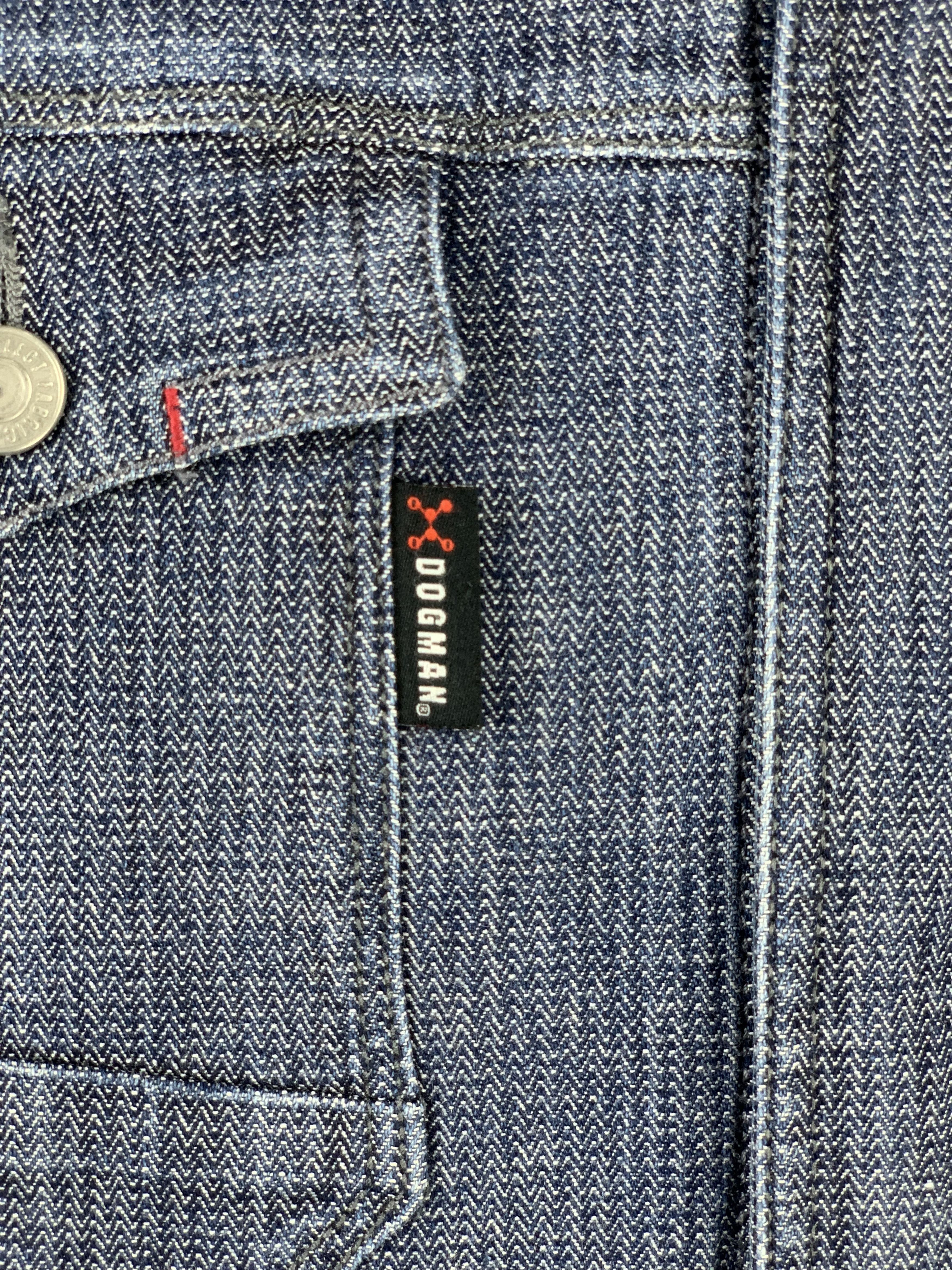 Japanese Brand Vintage Dogman Strech 3D Denim Workers Jacket J1541 Size US L / EU 52-54 / 3 - 7 Thumbnail