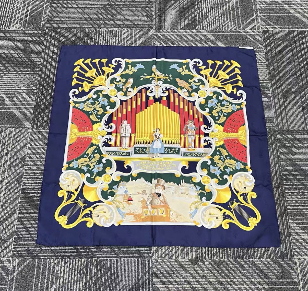 Hermes Hermès Grand Théâtre Nouveau Organ Silk Scarf J42 Size ONE SIZE - 2 Thumbnail