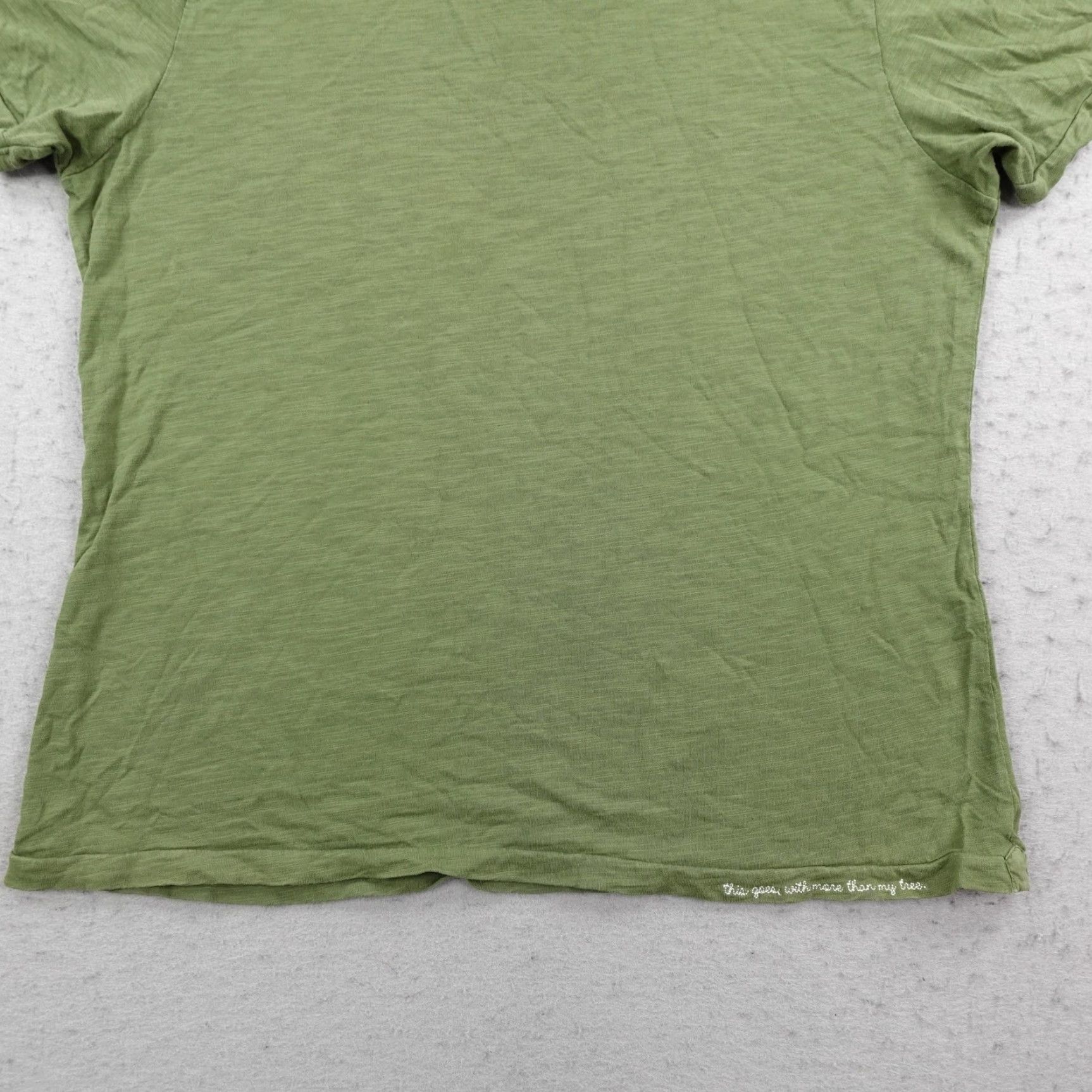 Alex Mill Alex Mill Shirt Mens Large Green Mister Mort Slub Knit Cotton Short Sleeve Tee Size US L / EU 52-54 / 3 - 3 Thumbnail