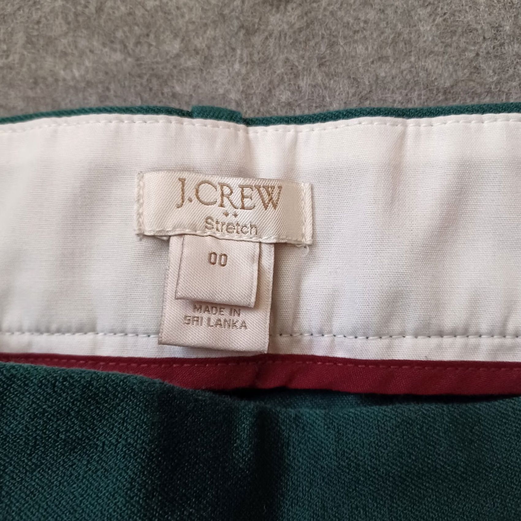 J.Crew J.CREW Pants Womens 00 Black Green Pockets Chino Ankle Straight Side Zip Shirt (adapted: but ensure only original words) Size 24" / US 00 / IT 34 - 4 Thumbnail