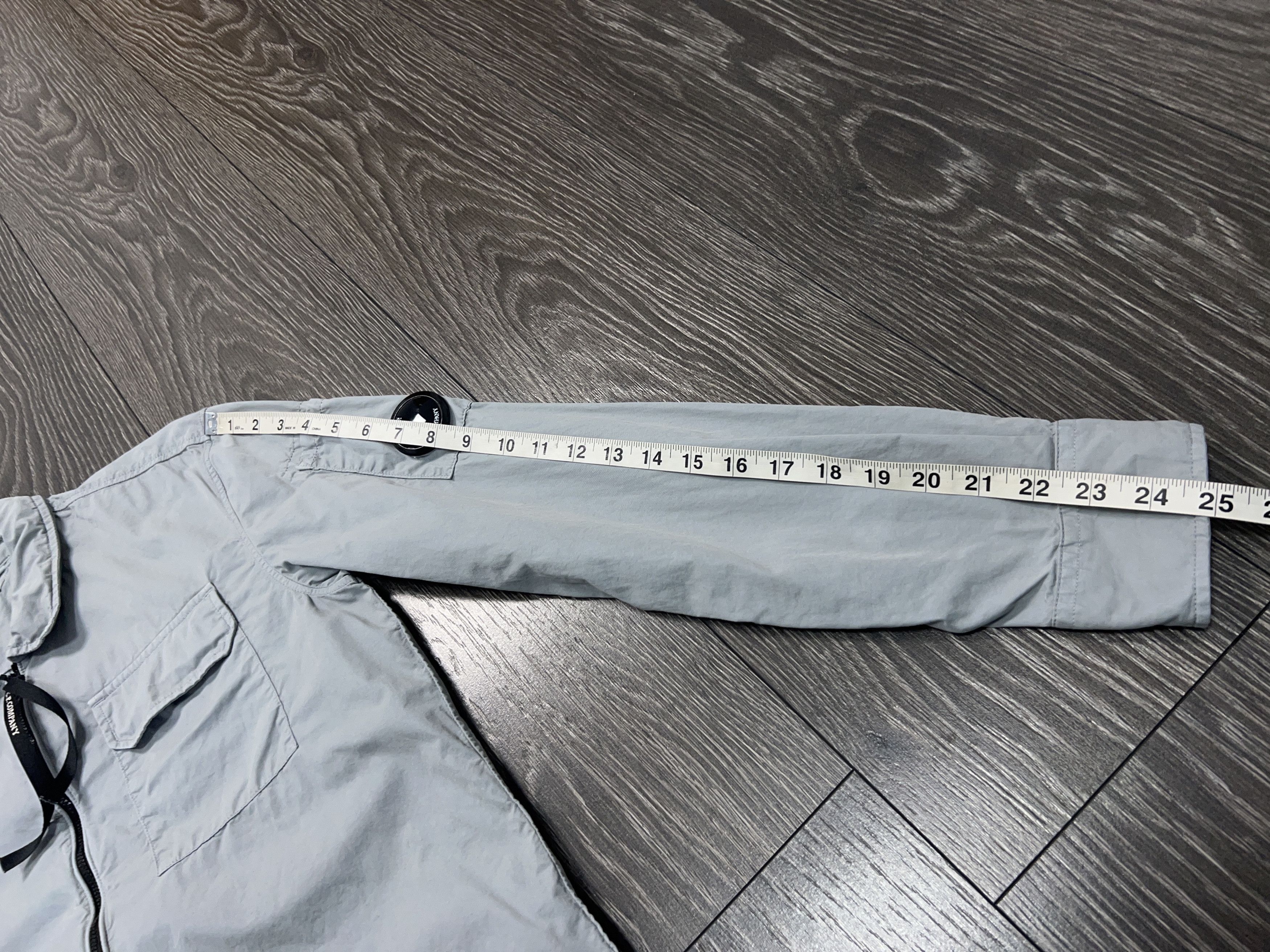 C.P. Company Mens Gabardine Overshirt Zip Shirt Light Grey Cotton Size S Size US S / EU 44-46 / 1 - 10 Thumbnail