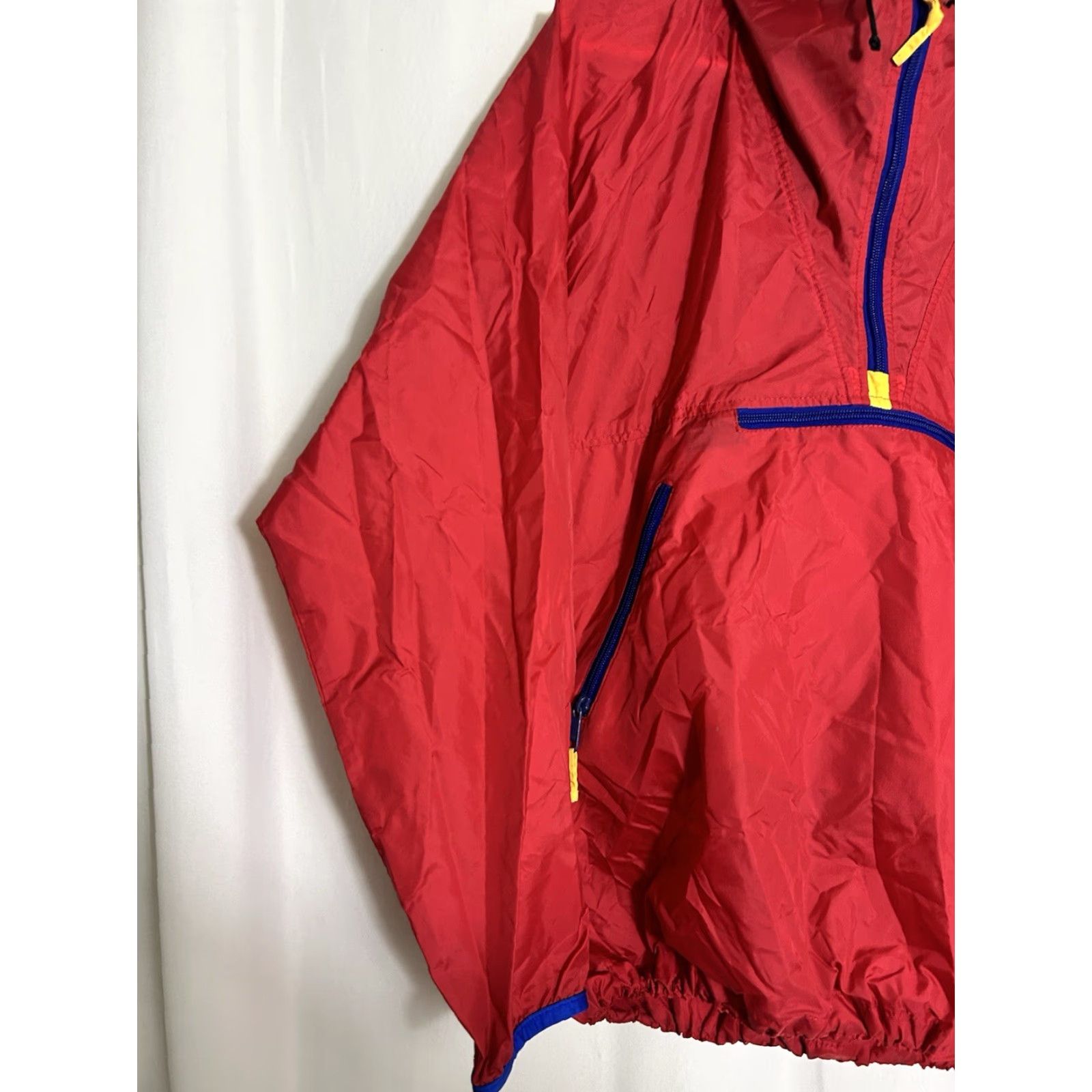 Sierra Designs VINTAGE Sierra Designs Mens Jacket Windbreaker 1/4 Zip Nylon Red Blue M Size US M / EU 48-50 / 2 - 3 Thumbnail