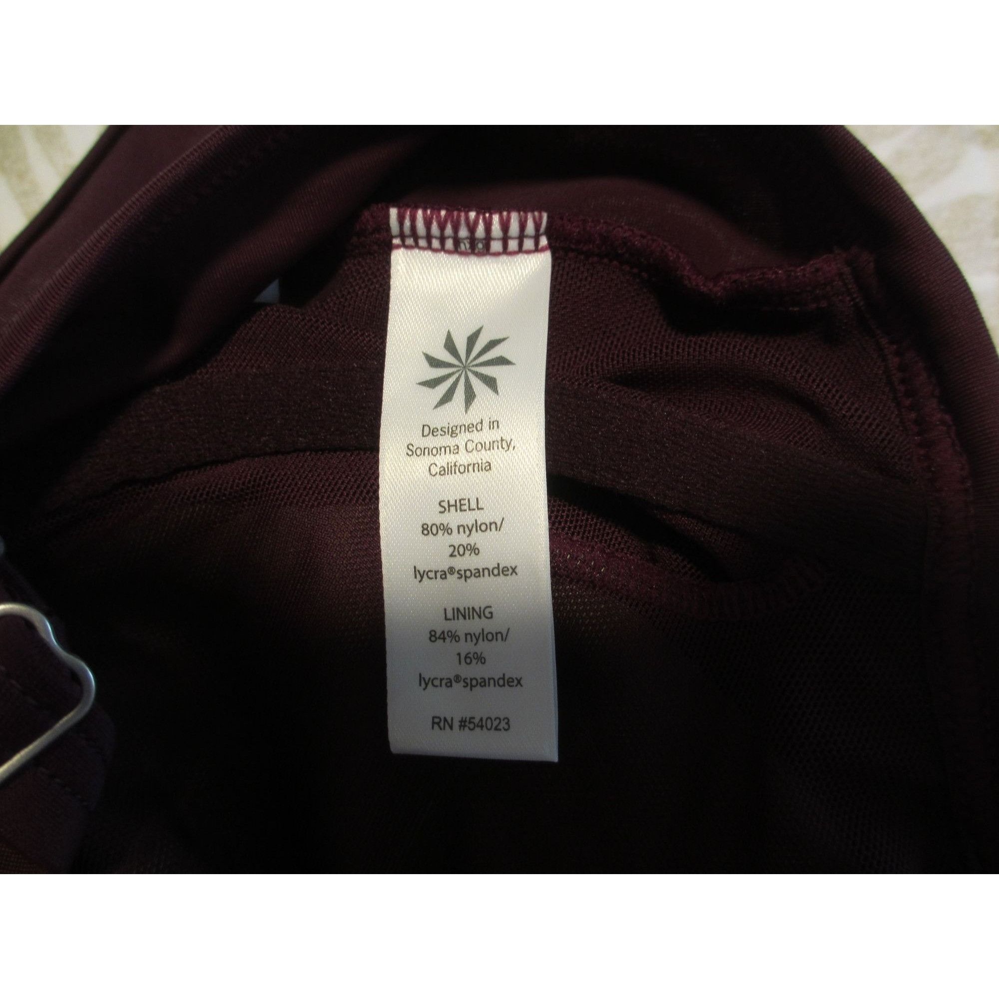 Athleta ATHLETA MARRAKESH TWISTER PRINT MAROON TANKINI 40 B/C Size XXL / US 16-18 / IT 52-54 - 4 Thumbnail