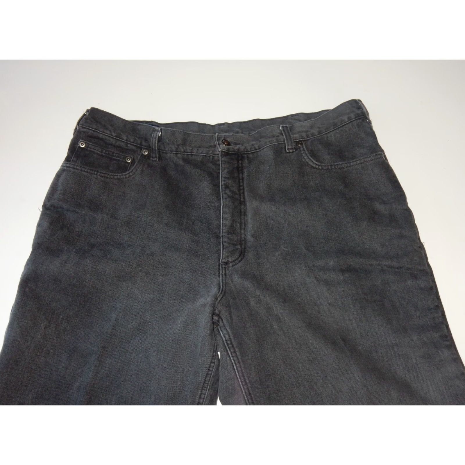 Lands' End Lands' End Men's Fleece Lined Black Denim Jeans Size 40x31 Straight Fit Casual Pants Size US 40 / EU 56 - 2 Thumbnail