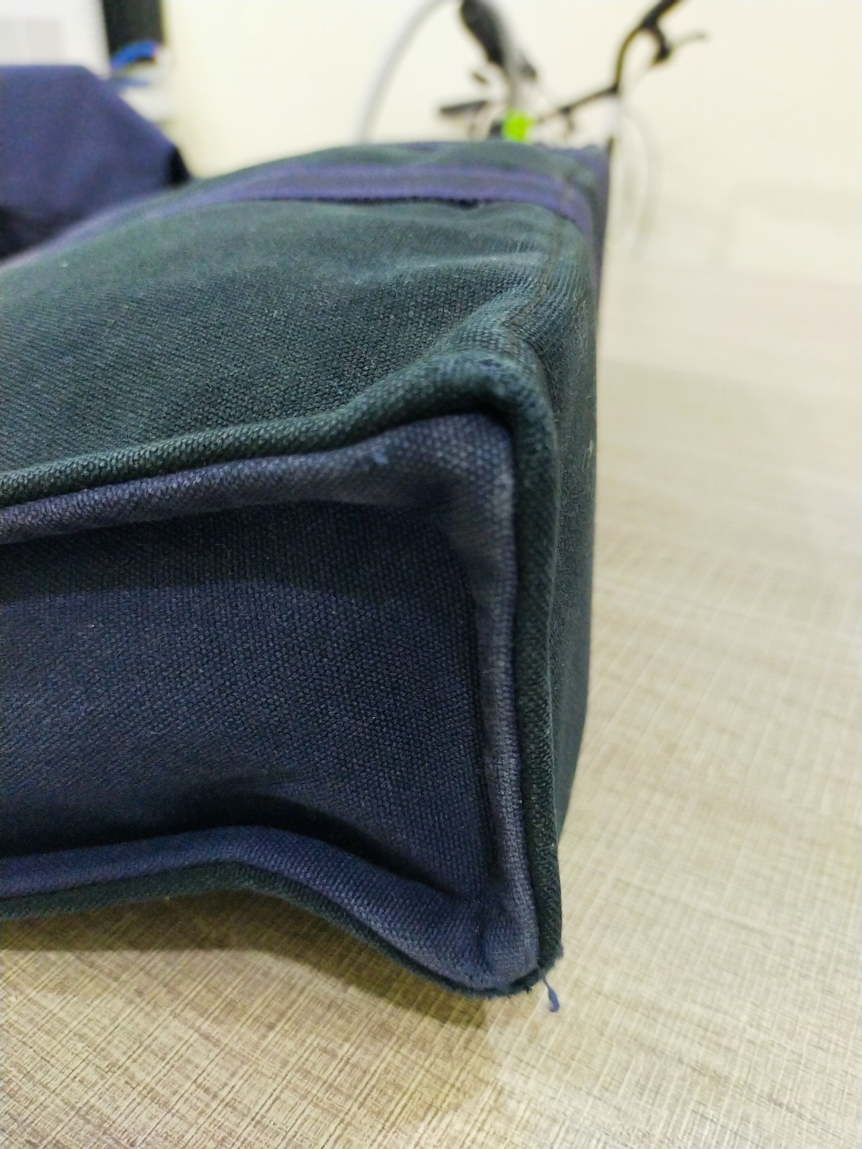 Hermes 🚨 HERMES FOURRE TOUT MM HAND BAG CANVAS NAVY Size ONE SIZE - 8 Thumbnail