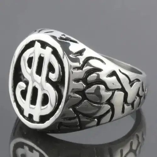 Vintage US Dollar Sign Ring 💲 Size ONE SIZE - 2 Thumbnail