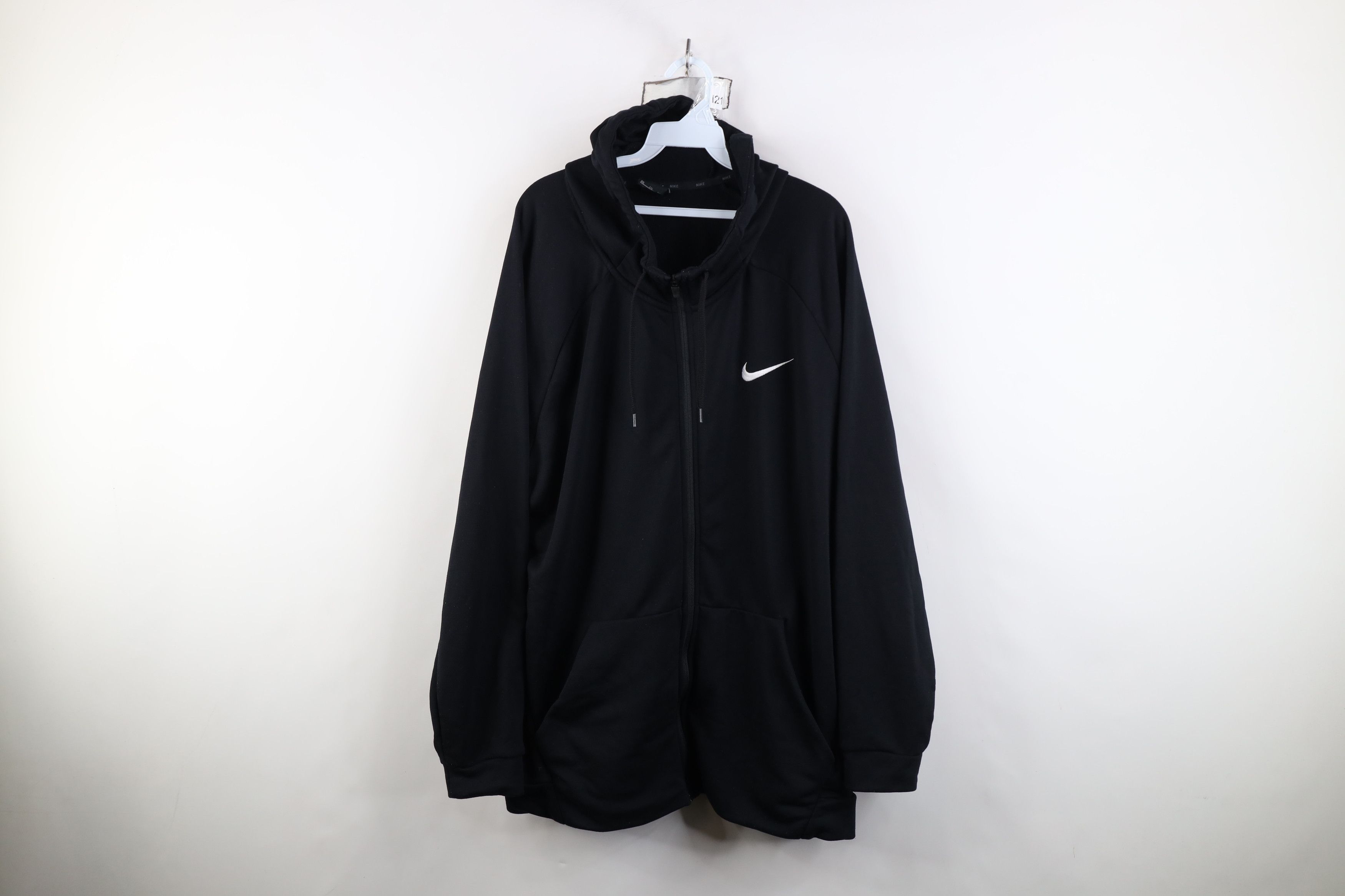 Nike Vintage Y2K Nike Scott Mini Swoosh Knit Full Zip Hoodie Size US XXL / EU 58 / 5 - 1 Thumbnail