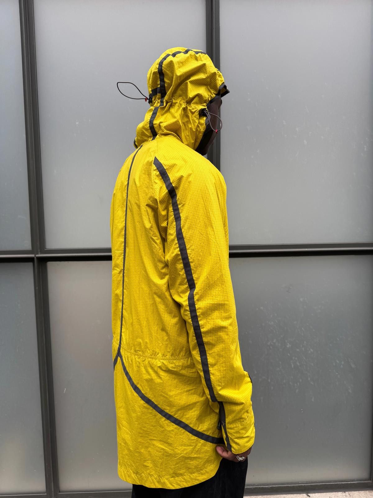 Designer Klattermusen Bright Yellow Rip Stop Asymmetric Zip Jacket Size US M / EU 48-50 / 2 - 9 Thumbnail