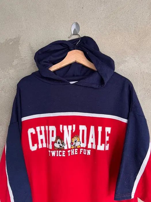Cartoon Network × Disney × Vintage Vintage Chip N Dale Cartoon Hoodies Shirt Size US L / EU 52-54 / 3 - 3 Thumbnail