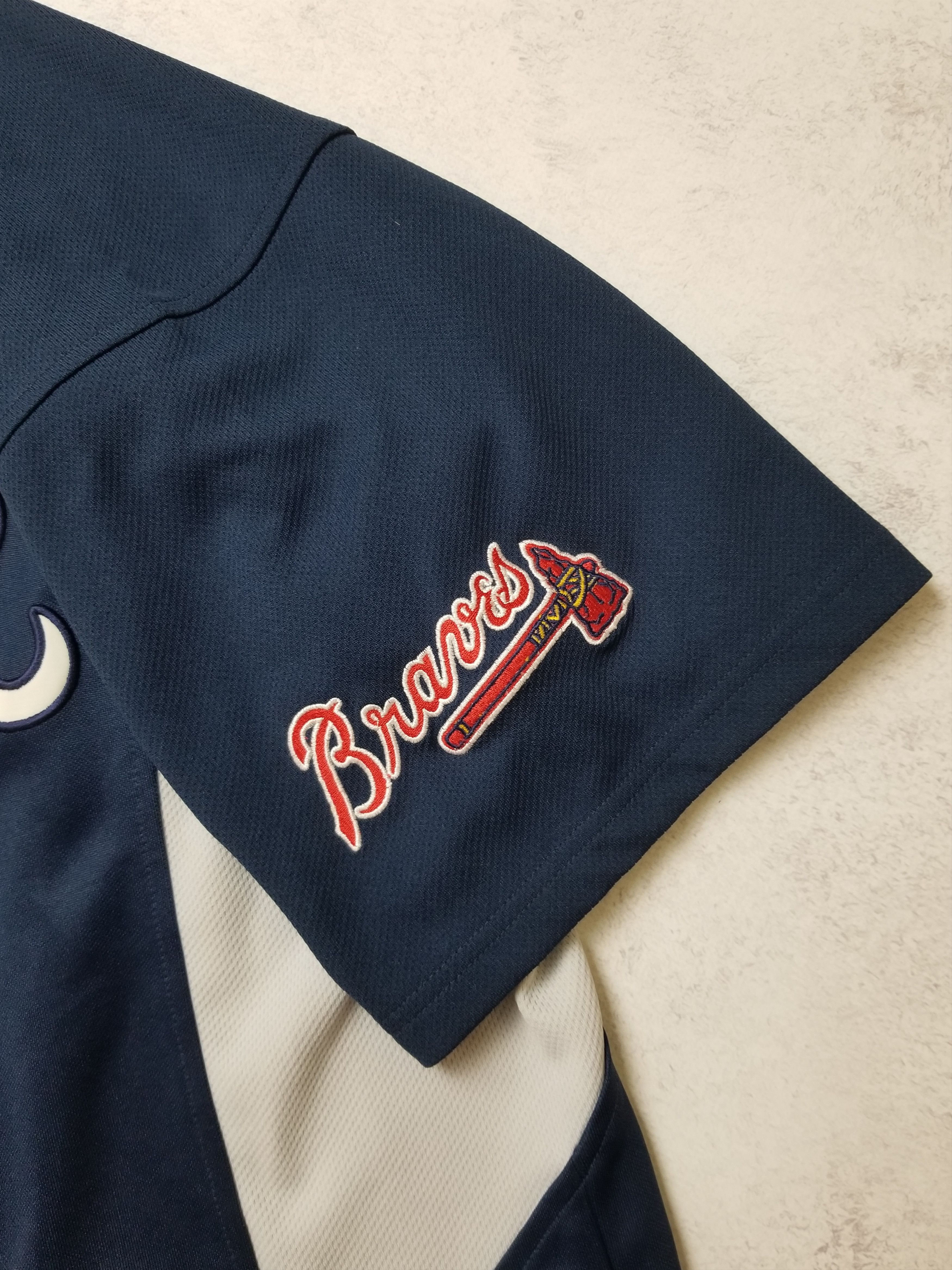 Nike Nike Vintage Classic Atlanta Braves #7 Drew Navy Blue Jersey Size US L / EU 52-54 / 3 - 11 Thumbnail