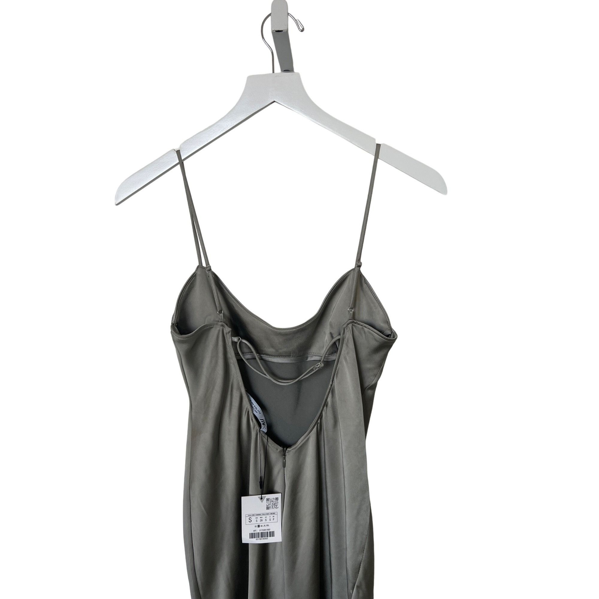 Zara Zara Champagne Midi Slip Dress Size S / US 4 / IT 40 - 10 Thumbnail