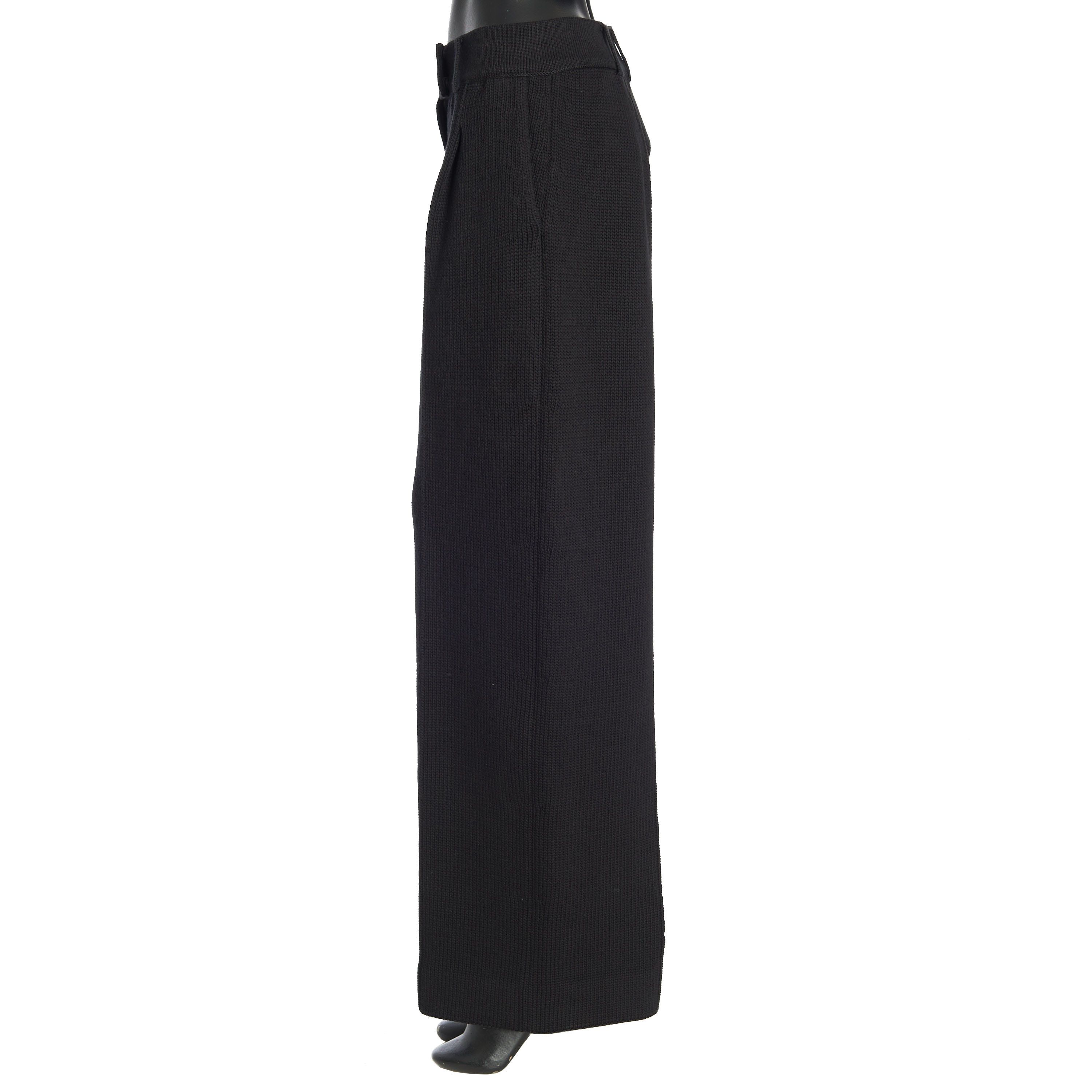 Fendi Knitted Trousers In Black Cotton Blend Size 30" / US 8 / IT 44 - 3 Thumbnail