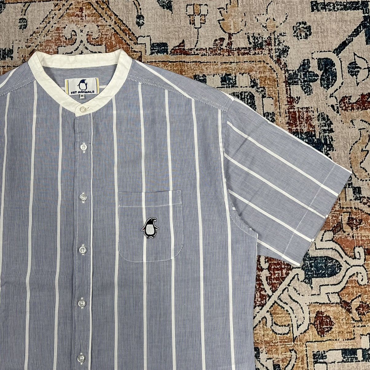Issey Miyake Fat Animals Stripe Shirt Shanghai Colar Size US M / EU 48-50 / 2 - 3 Thumbnail