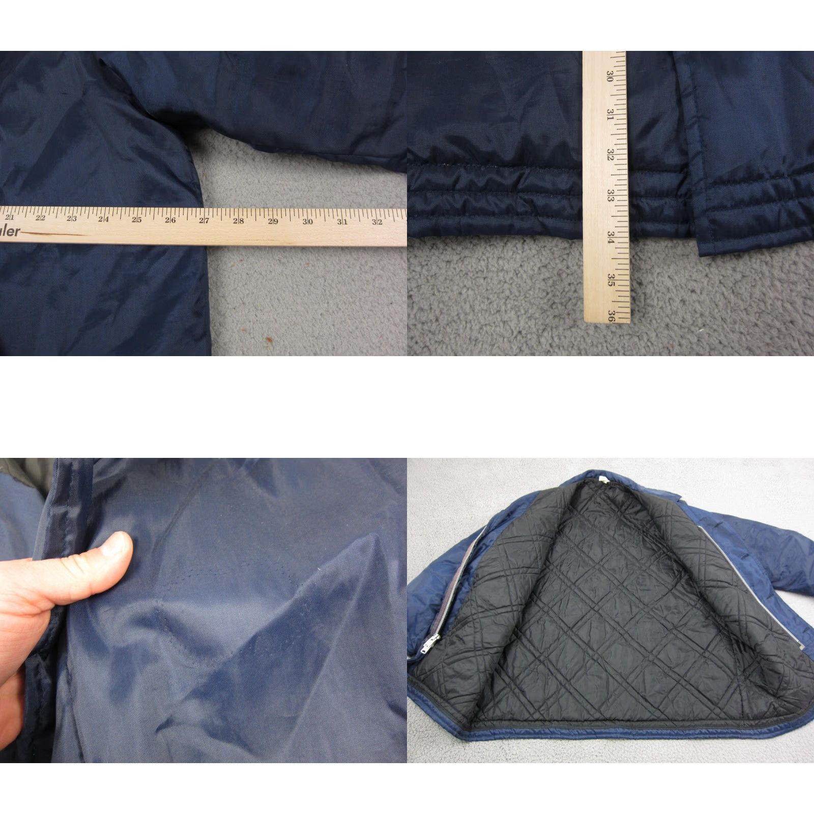 Vintage VINTAGE Unitog Jacket Mens Large Blue Bomber Jacket Zip Up Quilted Lined N/A 80s Outdoor Workwear Logo Canvas Nylon Jacket Size US L / EU 52-54 / 3 - 9 Thumbnail