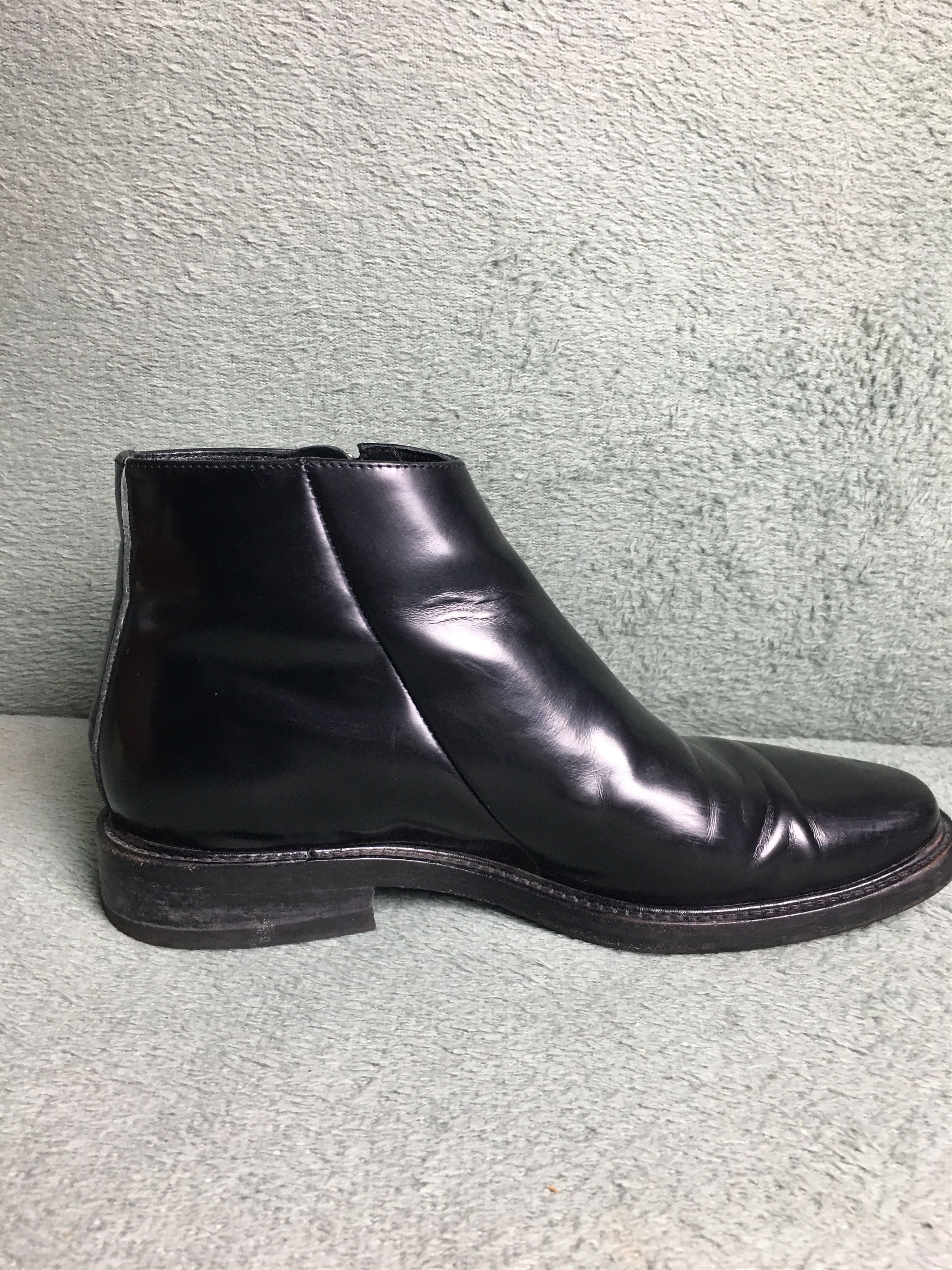 Acne Studios Acne Studios Dally Black Patent Leather Ankle Boots EU 39 Size US 9 / IT 39 - 3 Thumbnail