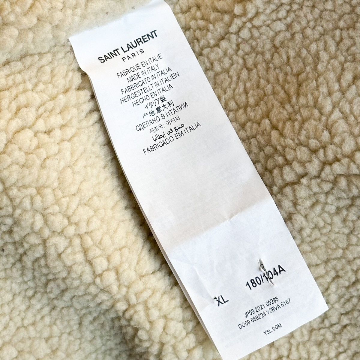 Saint Laurent Paris FW21 Plaid Sherpa Lined Flannel Size US XL / EU 56 / 4 - 5 Thumbnail