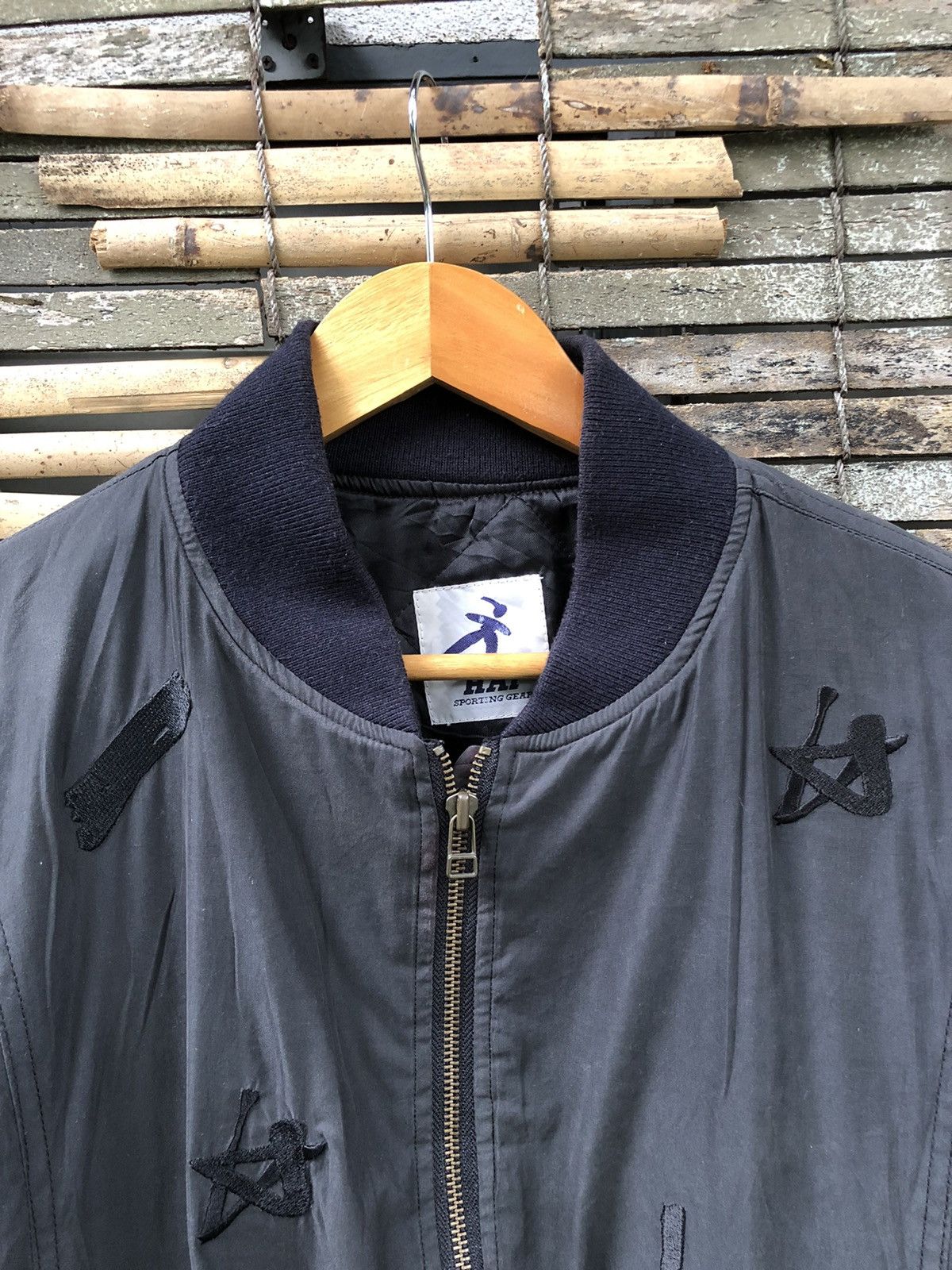 Japanese Brand 💥RARE Vintage HAI Sporting Gear Issey Miyake Bomber Jacket Size US XL / EU 56 / 4 - 3 Thumbnail