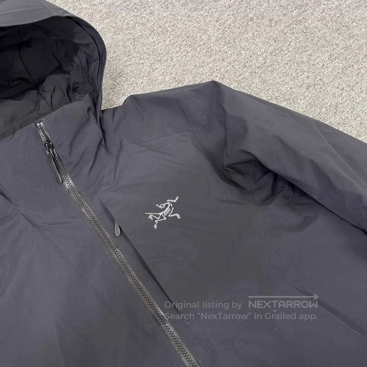 Arc'teryx Black Hooded Zip-Up Jacket Size M. Size US M / EU 48-50 / 2 - 4 Thumbnail