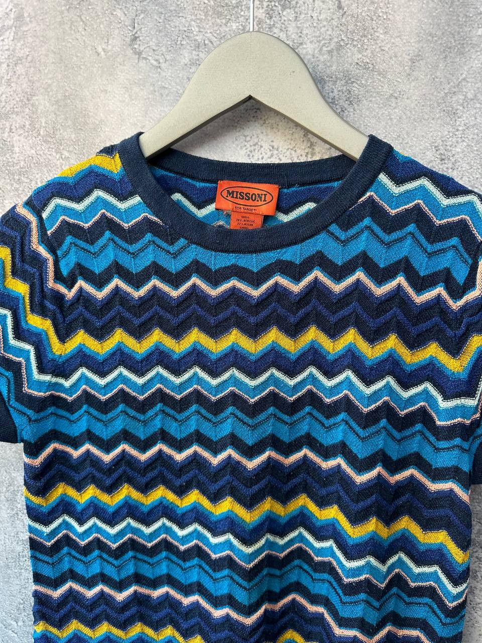 Designer Missoni for Target Tunic Zigzag Chevron Knit Short Sleeve Size M / US 6-8 / IT 42-44 - 5 Thumbnail