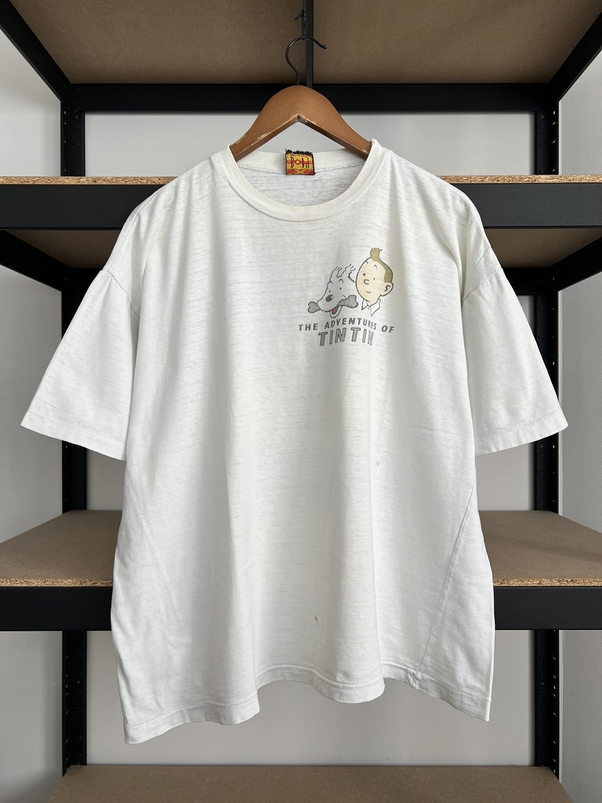 Cartoon Network Vintage 90s TinTin in Tibet Comics Cartoon White T-shirt Size US XL / EU 56 / 4 - 2 Thumbnail