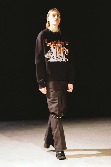 Our Legacy AW21 Slashed Base Sweat Collage School Print 46