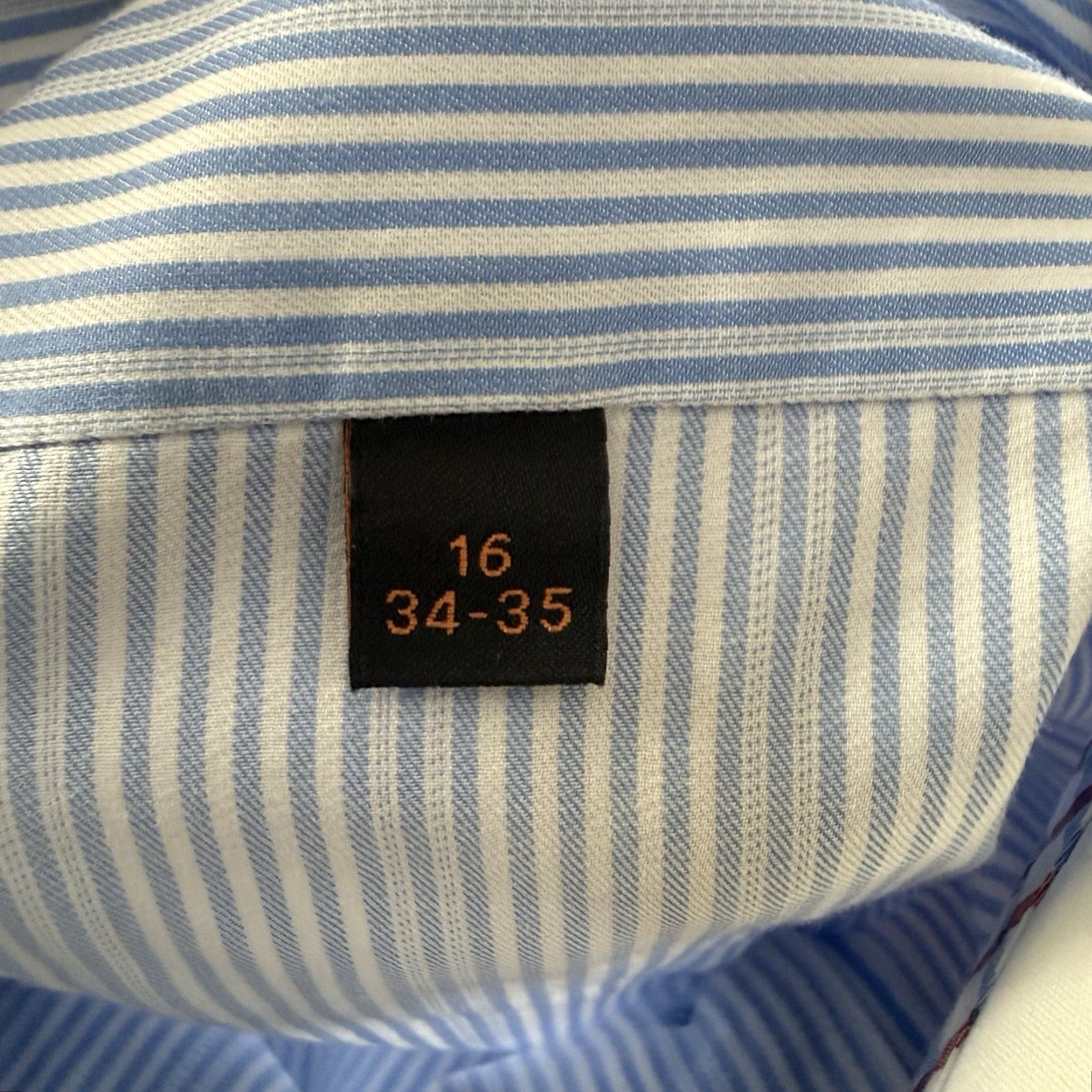 Ben Sherman Ben Sherman Dress Shirt Mens Size 16 Blue White Striped Button Up Casual Workwear Shirt Size 42R - 2 Thumbnail