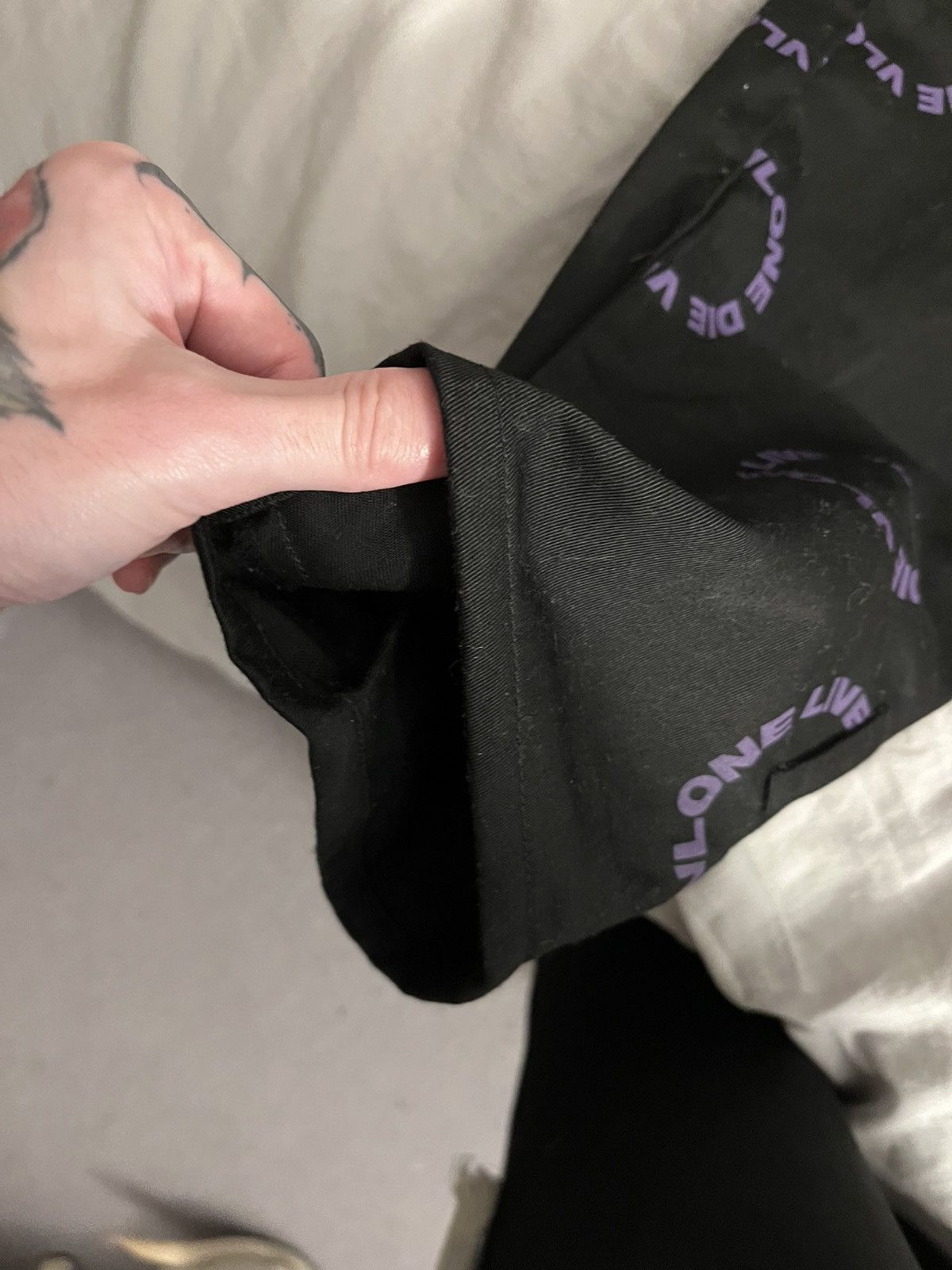 Vlone Vlone black and purple bondage pants Size US 30 / EU 46 - 4 Thumbnail