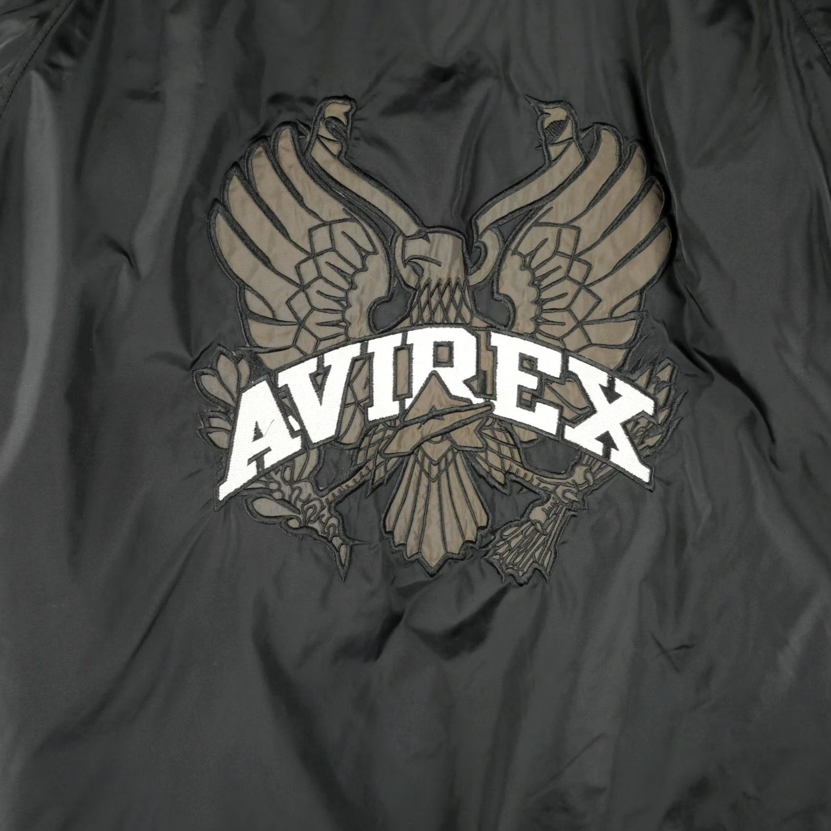 Avirex VINTAGE Avirex Jacket Mens XL Black Down Parka Fur Hood Eagle Embroidered USA Army Patch Size US XL / EU 56 / 4 - 7 Thumbnail