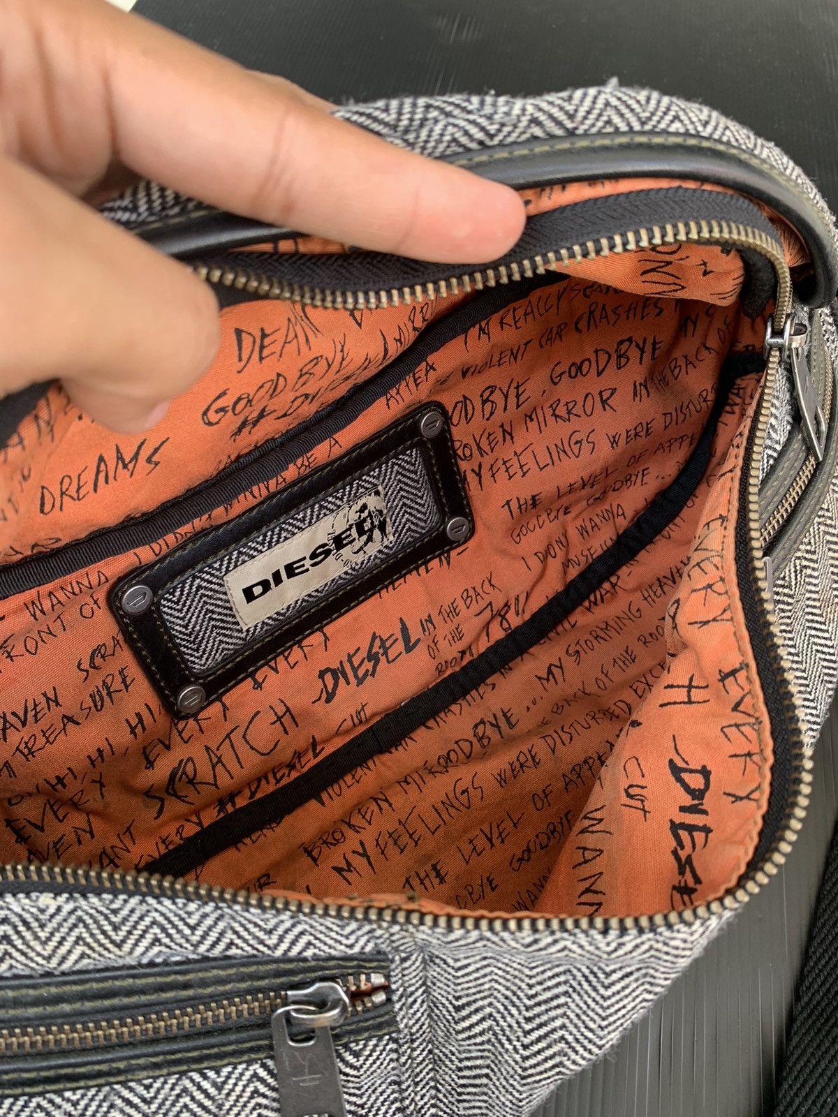 Diesel Vintage Y2K Diesel waist Pack Sling Shoulder denim Bag Size ONE SIZE - 4 Thumbnail