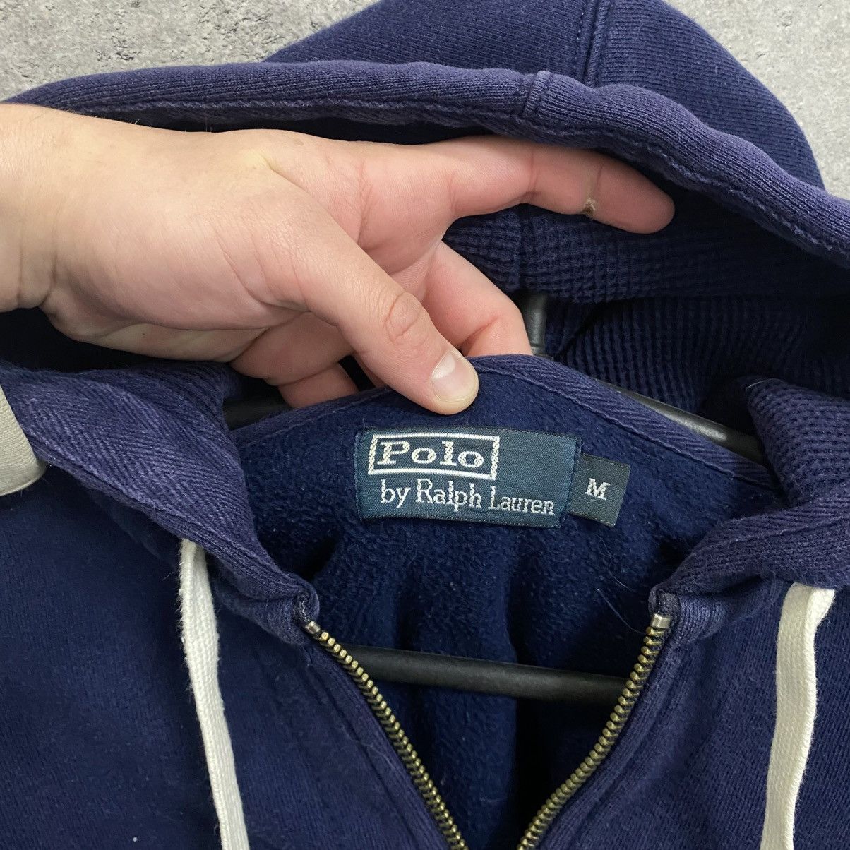 Polo Ralph Lauren Vintage Polo Ralph Lauren Zip Up Hoodie Navy Size US M / EU 48-50 / 2 - 6 Thumbnail